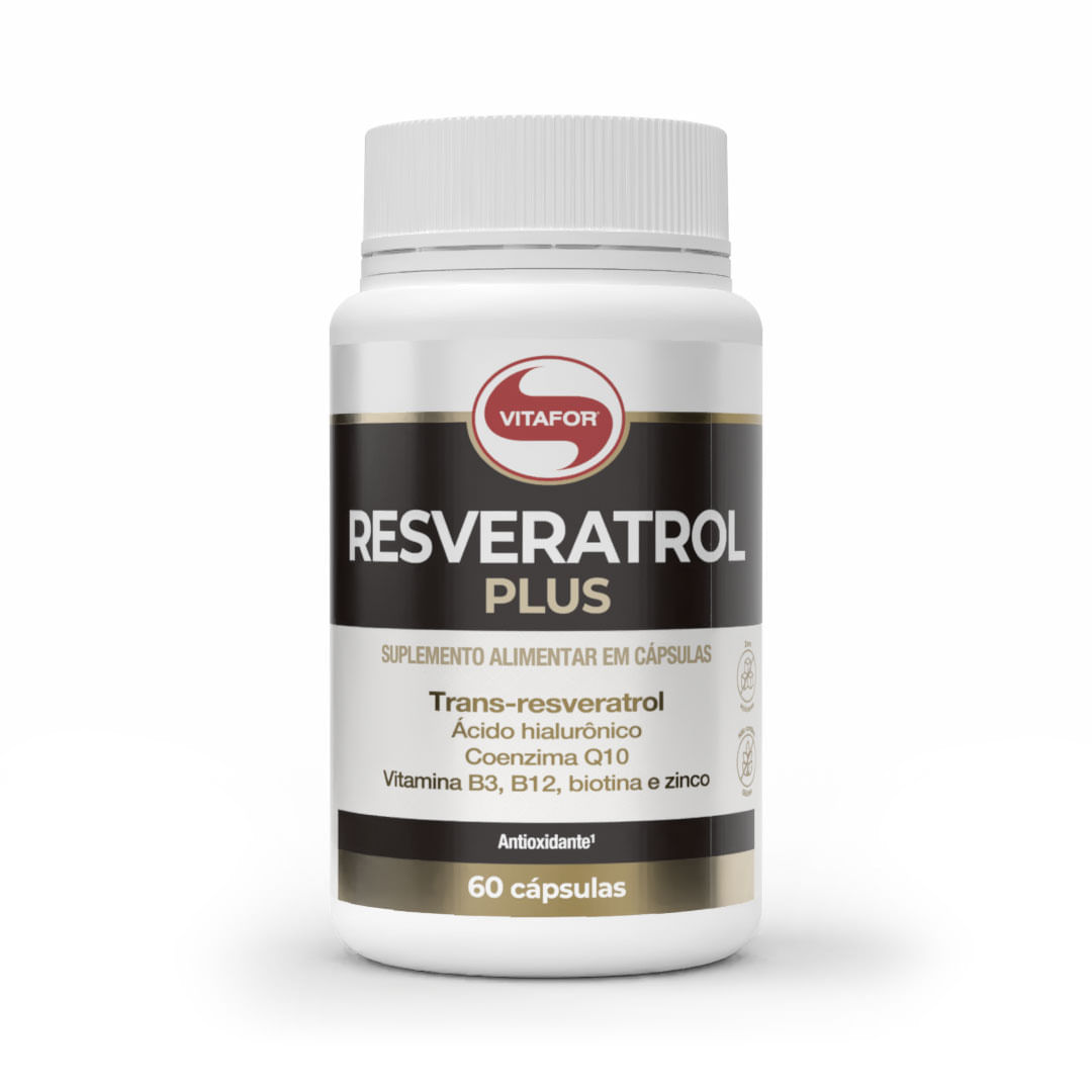 Resveratrol Plus - 1 Pote (60 cápsulas) - Vitafor